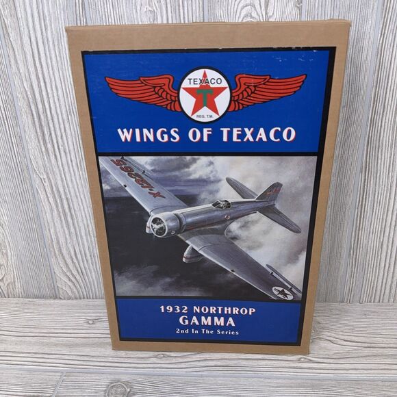 Wings of Texaco 1932 Northrop Gamma DIE-CAST METAL BANK Silver 2nd in Series - Picture 14 of 15